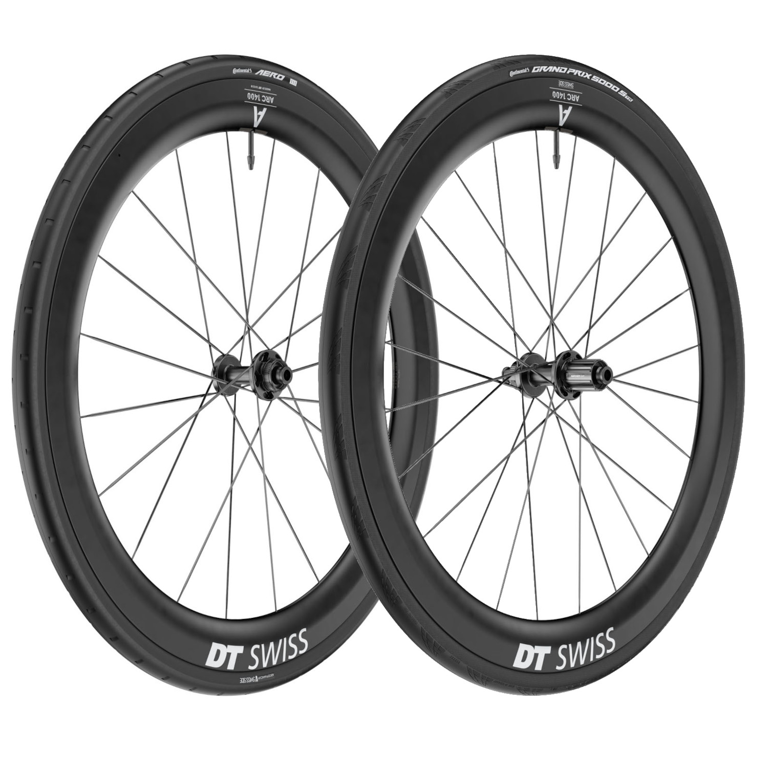 DT SWISS ARC DICUT 1400 55ミリ前後セット DT Swiss | Continental WTS Wheel System - ARC 1400 DICUT 55 Set +