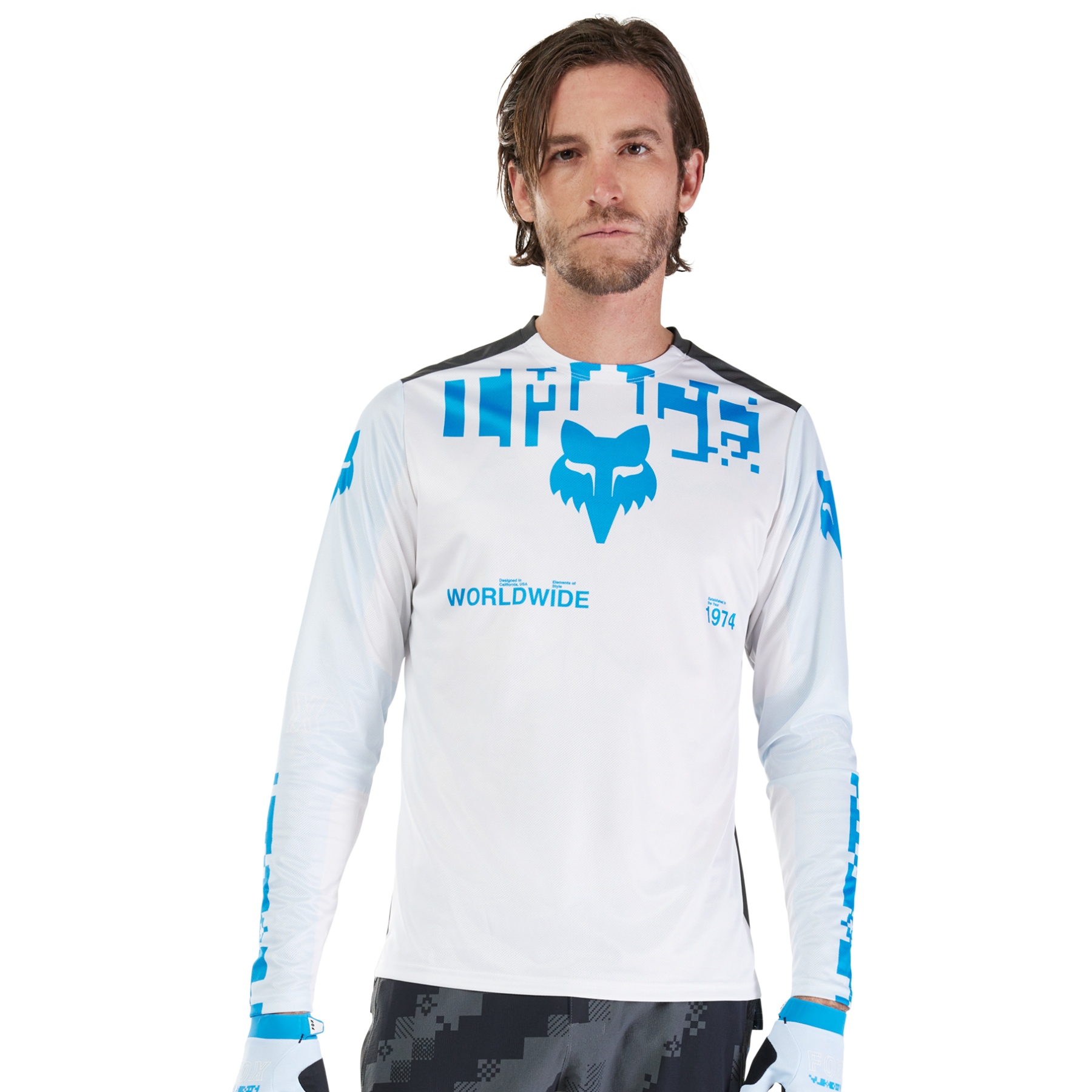 Bild von FOX Ranger MTB Langarmtrikot Herren - Digi Image - weiß