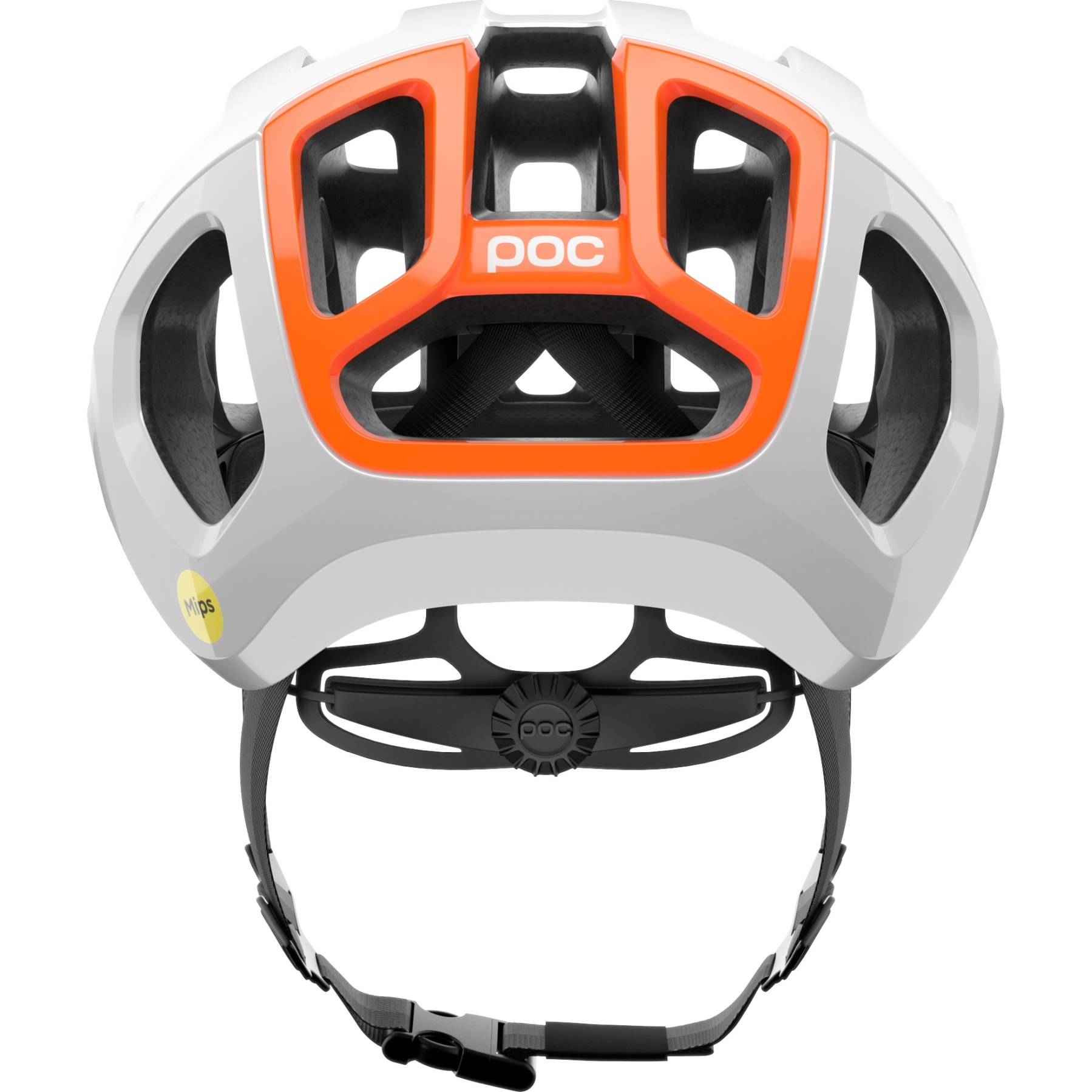 POC Ventral Air MIPS Helm - 9482 Hydrogen White/Fluorescent Orange | BIKE24