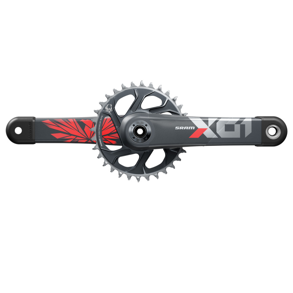 Image of SRAM X01 Eagle X-SYNC2 Carbon Crankset - Direct Mount 32 t. - 11/12-speed - Boost - DUB - red