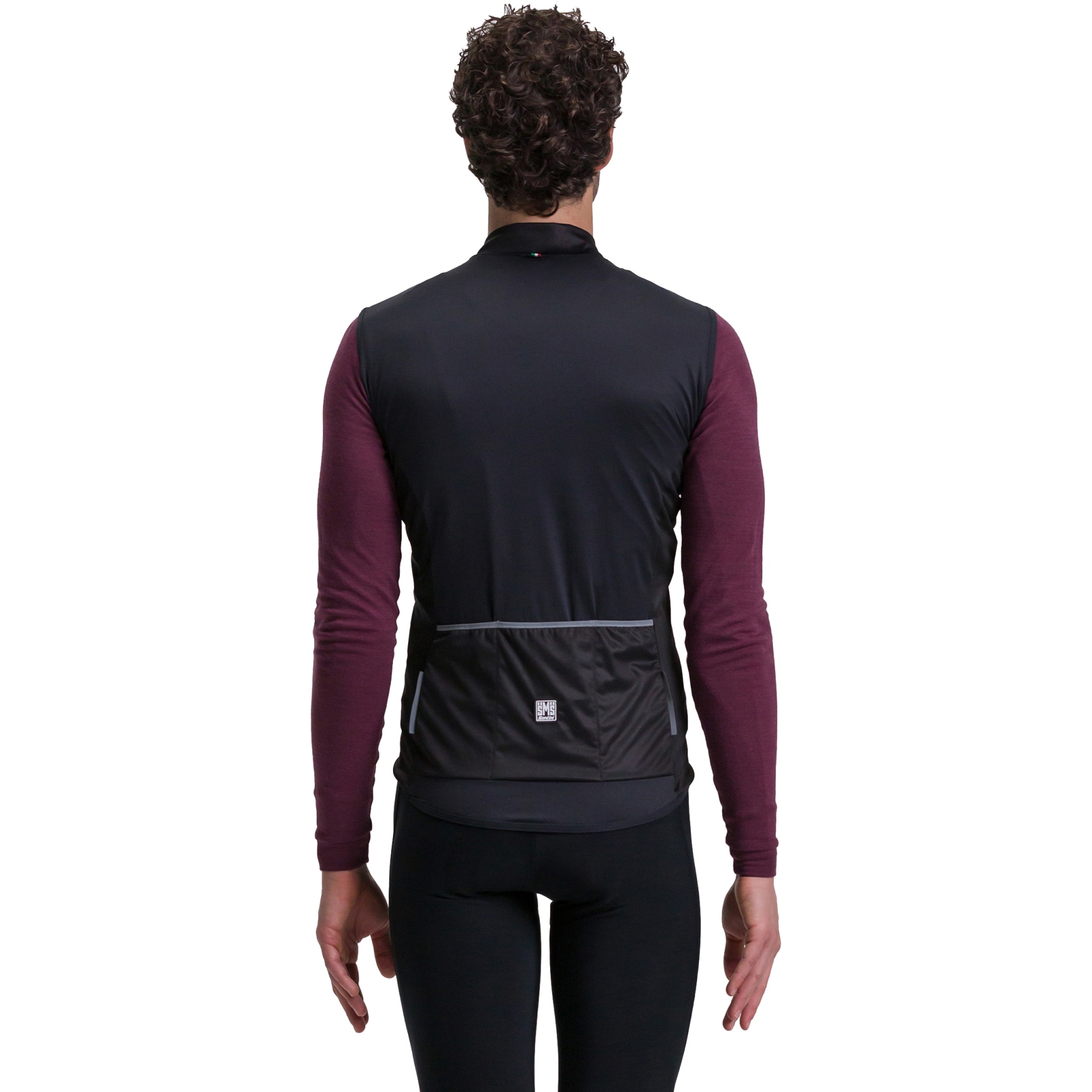 Santini Nebula Wind Vest Men SP54275NEBUL - black NE | BIKE24