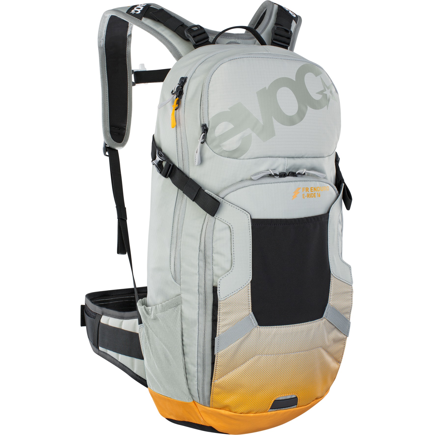 Productfoto van EVOC Fr Enduro E-Ride 16L Protector Backpack - Stone/Bright Orange