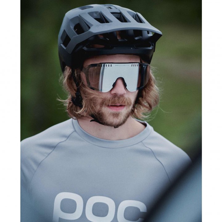 POC Devour Glasses - Mirror Lens - Uranium Black / Violet/Gold