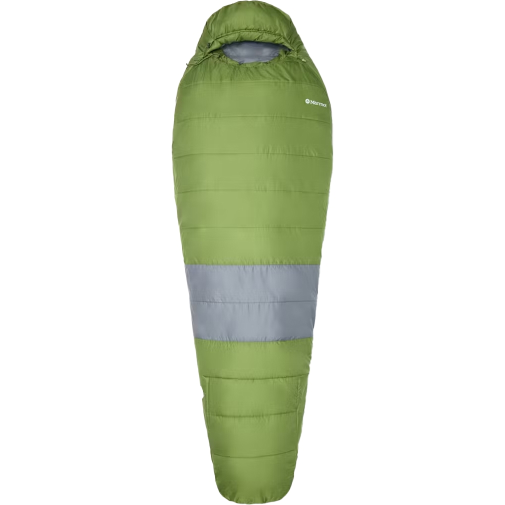 Zdjęcie: Marmot Trestles Elite Eco 30 Regular Synthetic Sleeping Bag - Zip left - foliage/steel onyx