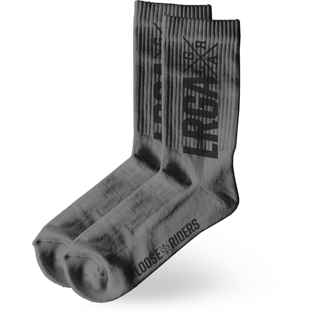 Image of Loose Riders Technical MTB Socks - LRGA Grey