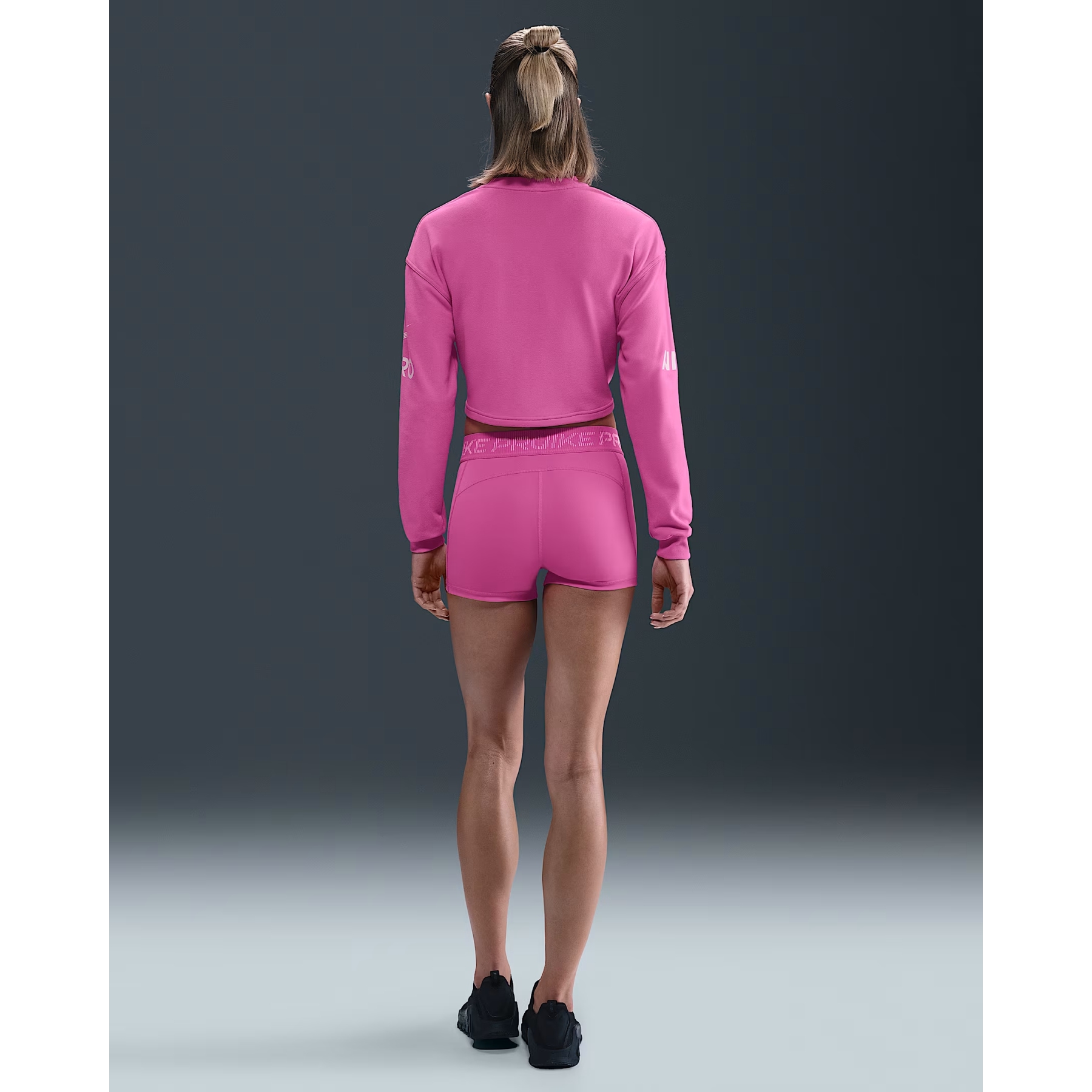 nike pro pink sweatshirt