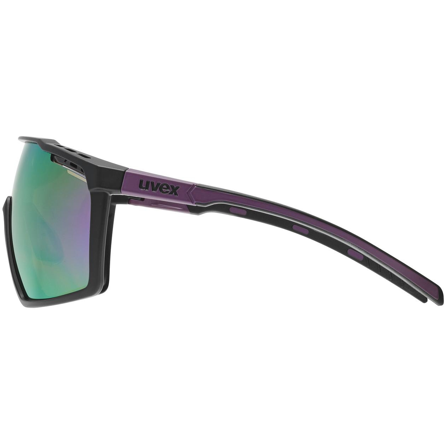 Uvex mtn perform Glasses - black-purple matt/supravision mirror