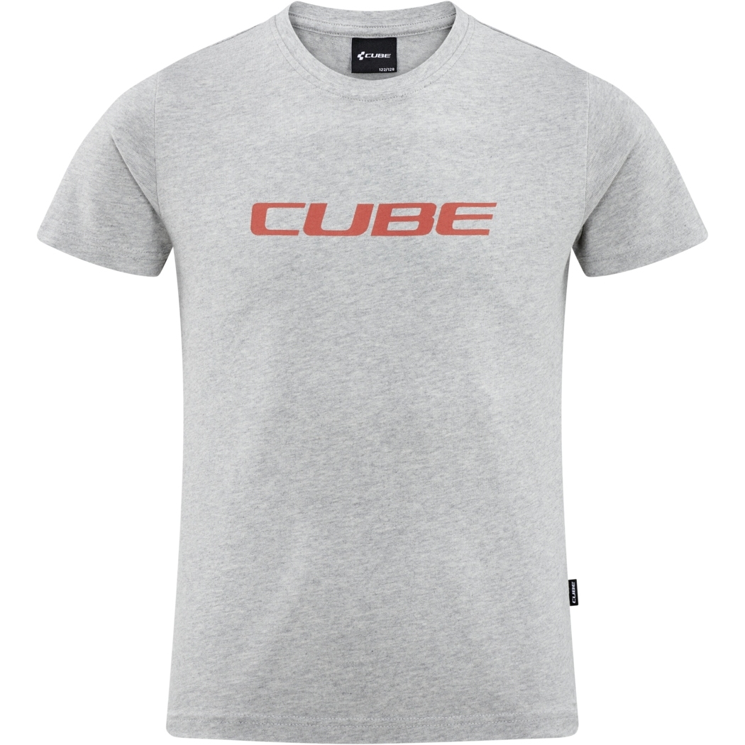 Picture of CUBE JUNIOR Organic Logo T-Shirt - grey melange
