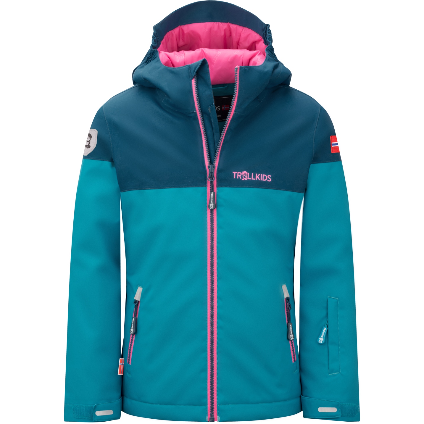 Photo produit de Trollkids Veste de Ski Fille - Hallingdal - dark turquoise/madeira blue/light magenta