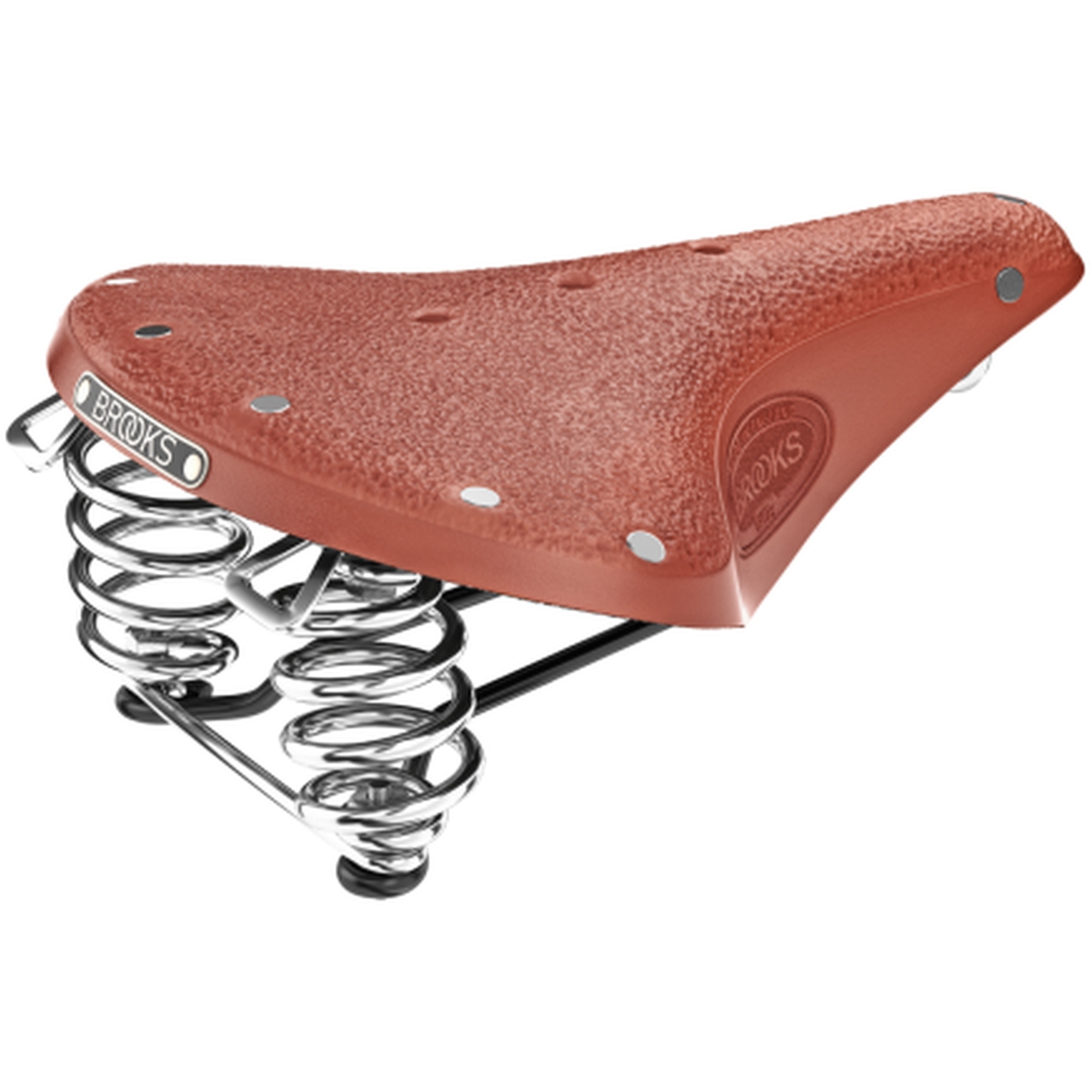 Picture of Brooks B67 Short Bend Leather Saddle - honey