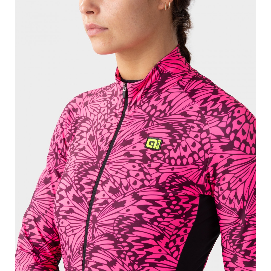 Maillot de ciclismo manga corta mujer - Fluo Pink