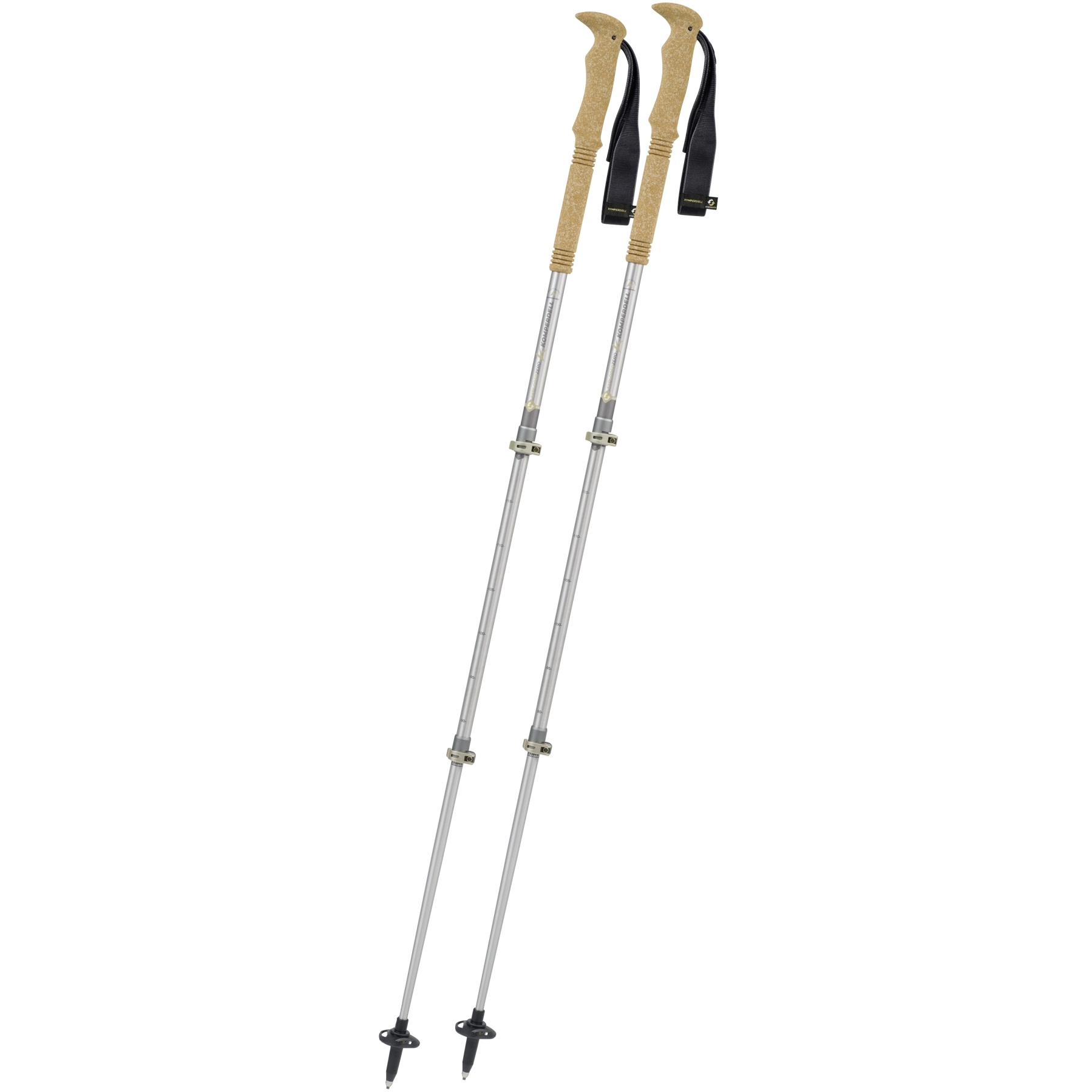 Produktbild von Komperdell Explorer Zero Cork Compact Trekkingstöcke (Paar) - titan
