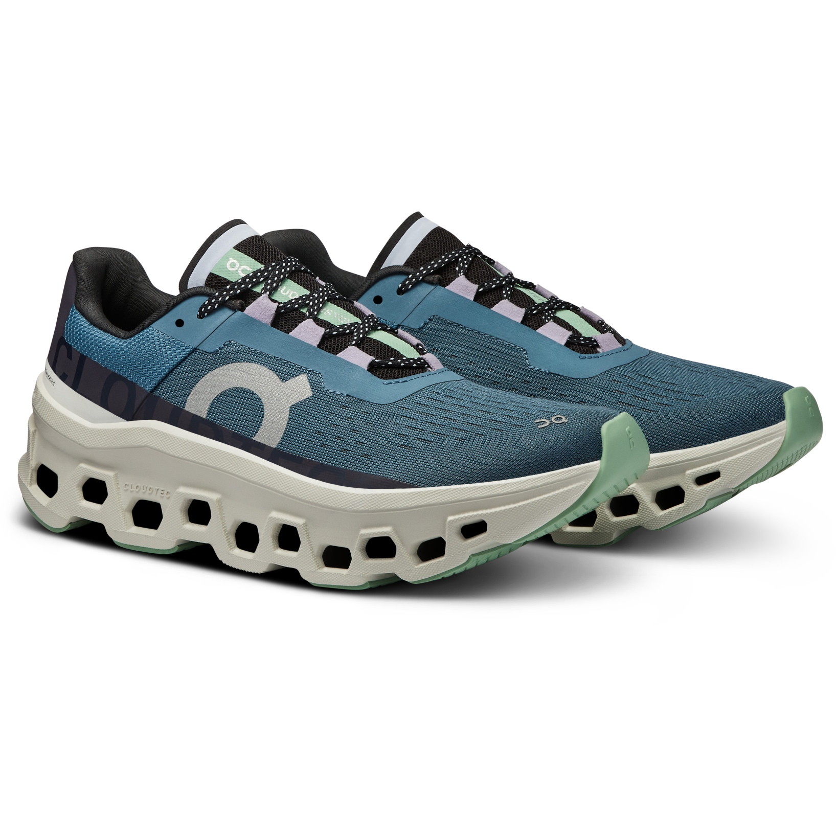Picture of On Cloudmonster Running Shoes Women - Dust &amp; Vapor