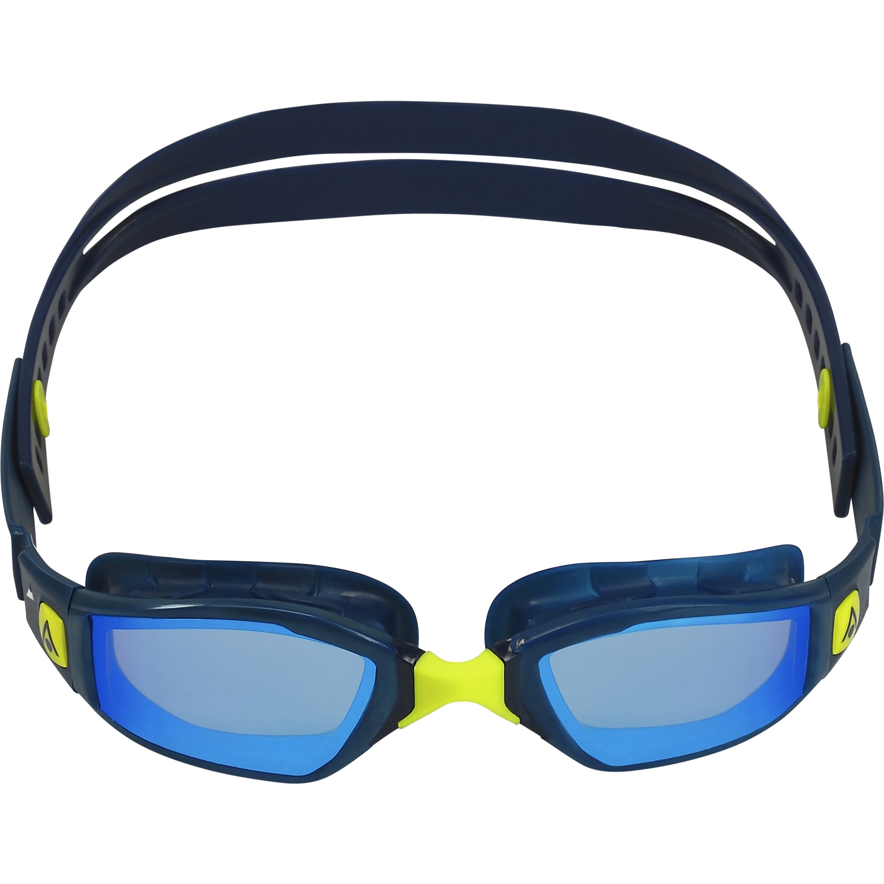Picture of AQUASPHERE Ninja Swim Goggles - Blue Titanium Mirrored - Navy Blue/Navy Blue