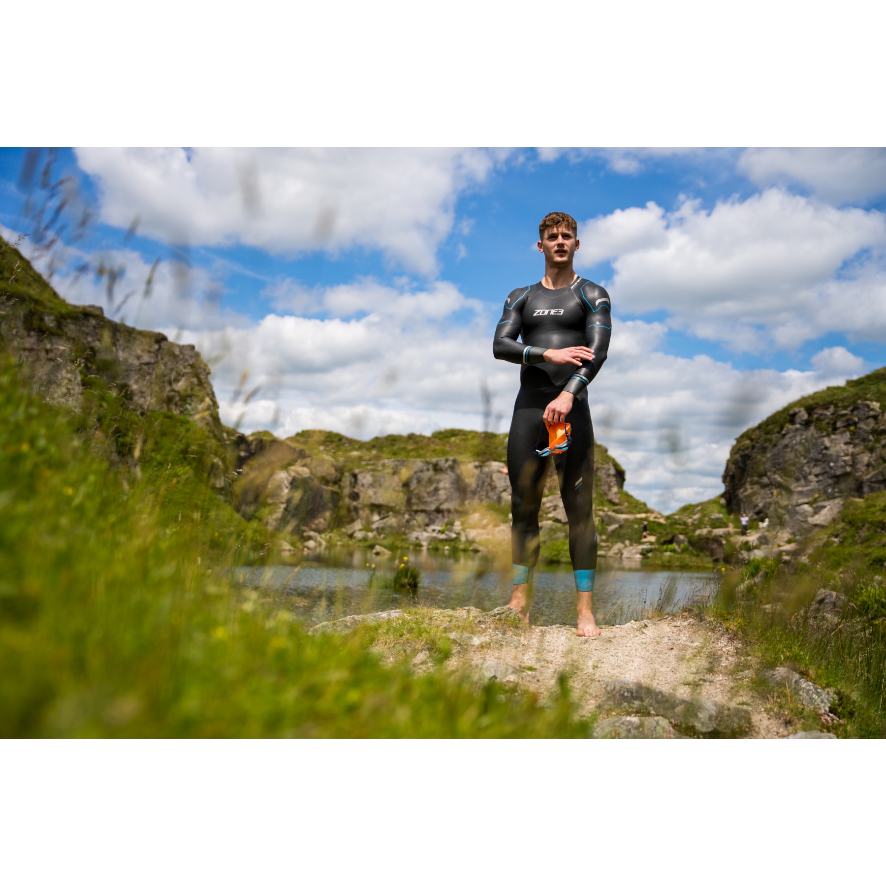 Zone3 Advance Wetsuit Men - black/blue/gunmetal | BIKE24