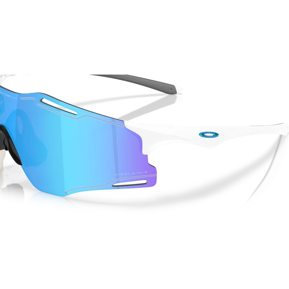Oakley Cybr Zero Glasses - Polished White/Prizm Sapphire - OO9512D