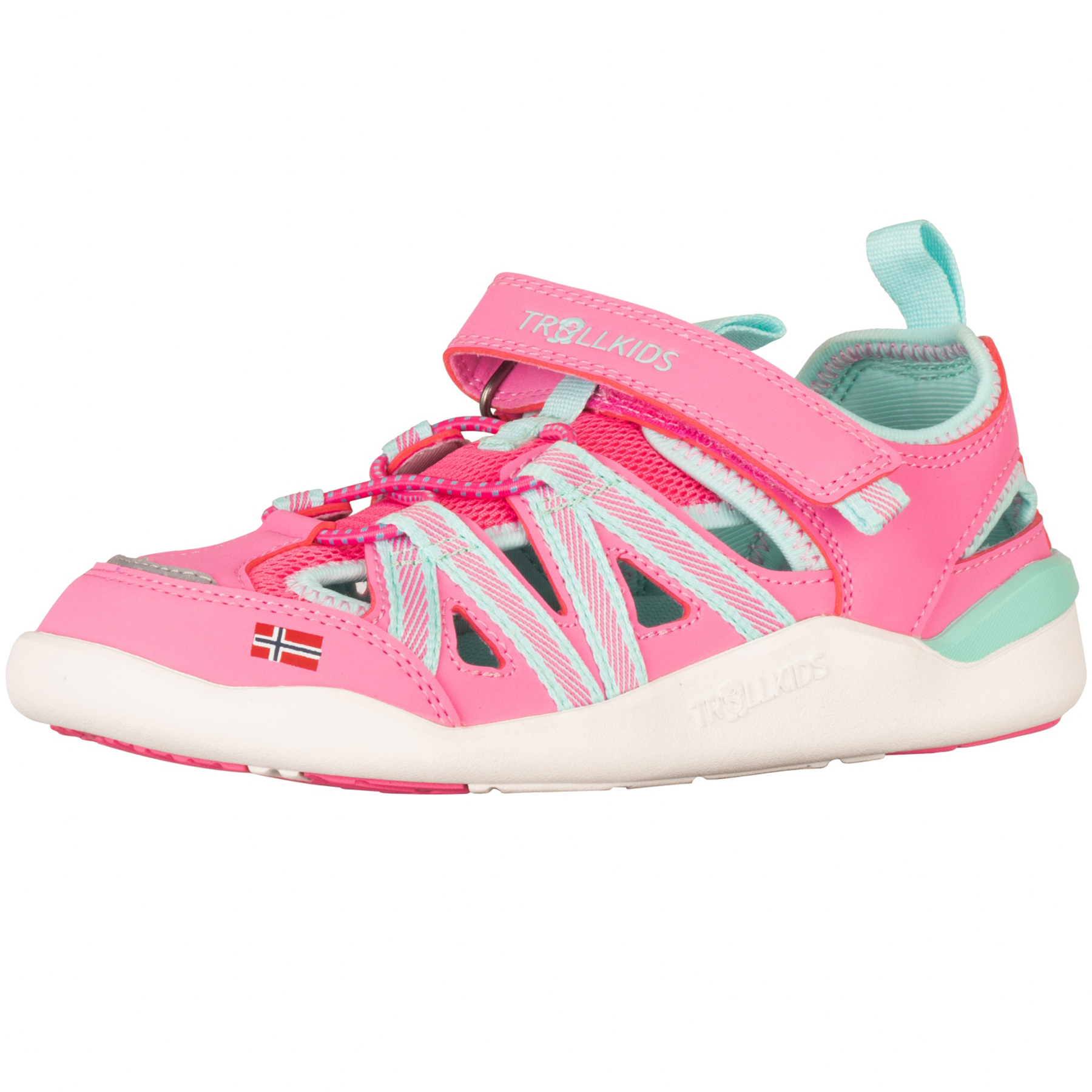 Immagine prodotto da Trollkids Sandali Barefoot Bambino - Saltfjord - Light Magenta/Dark Mint