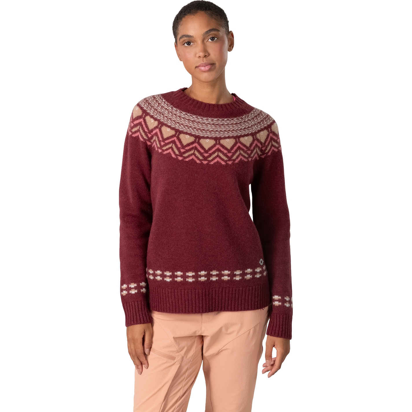 Maroon pullover women's on sale