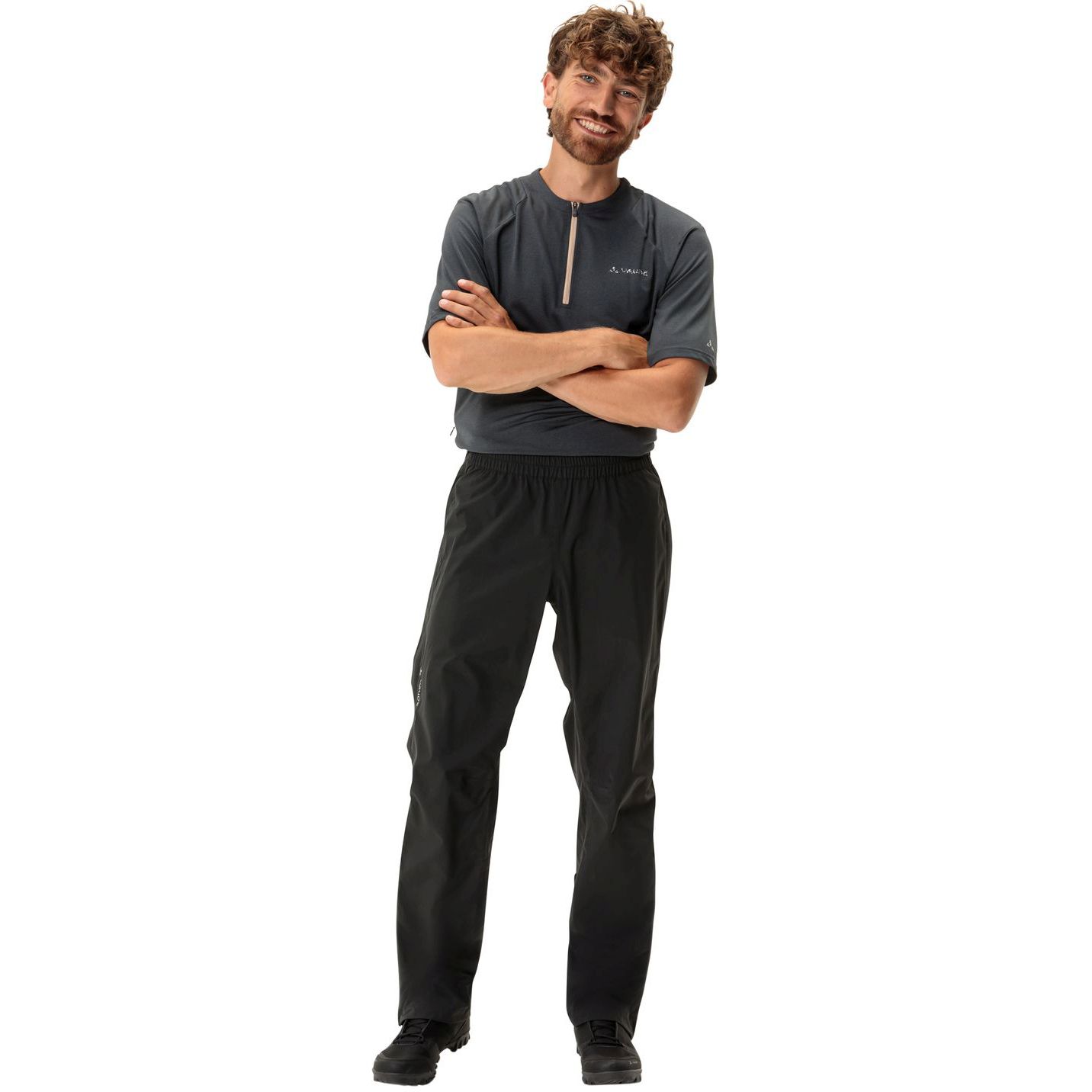 Pantalon De Pluie VAUDE Yaras Rain Zip Iv Homme - Imperméable, Respirant, Coupe-Vent, Taille Réglable - 8