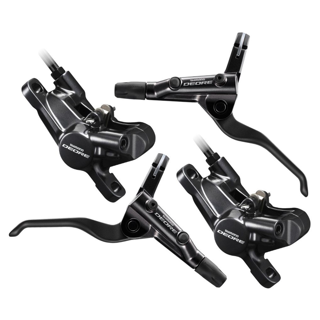 Produktbild von Shimano Deore Trekking BL-T6000 + BR-M6000 Hydraulische Scheibenbremse - I-Spec II - J-Kit - Set VR + HR - schwarz