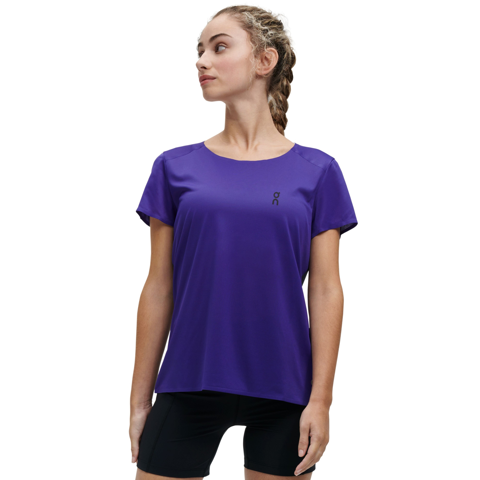 Produktbild von On Performance-T Damen Laufshirt - Twilight &amp; Navy