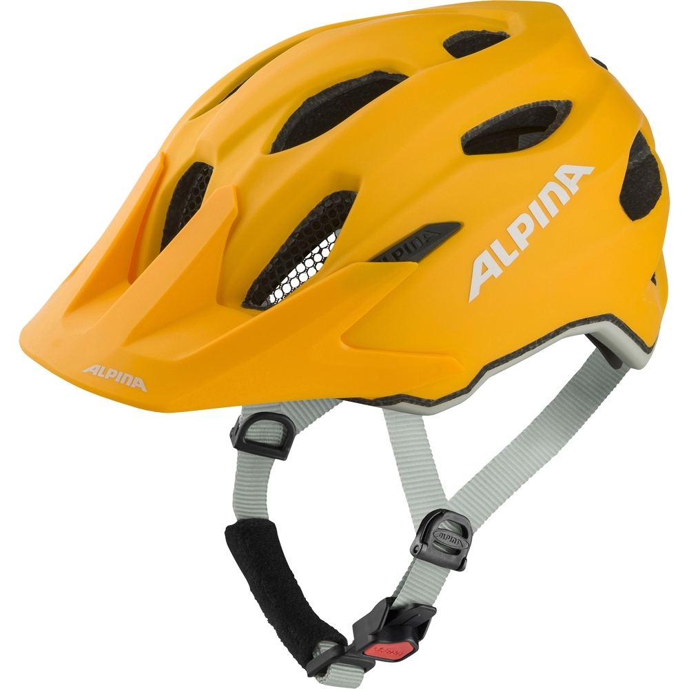 Picture of Alpina Carapax JR. Kids Bike Helmet - burned-yellow matt