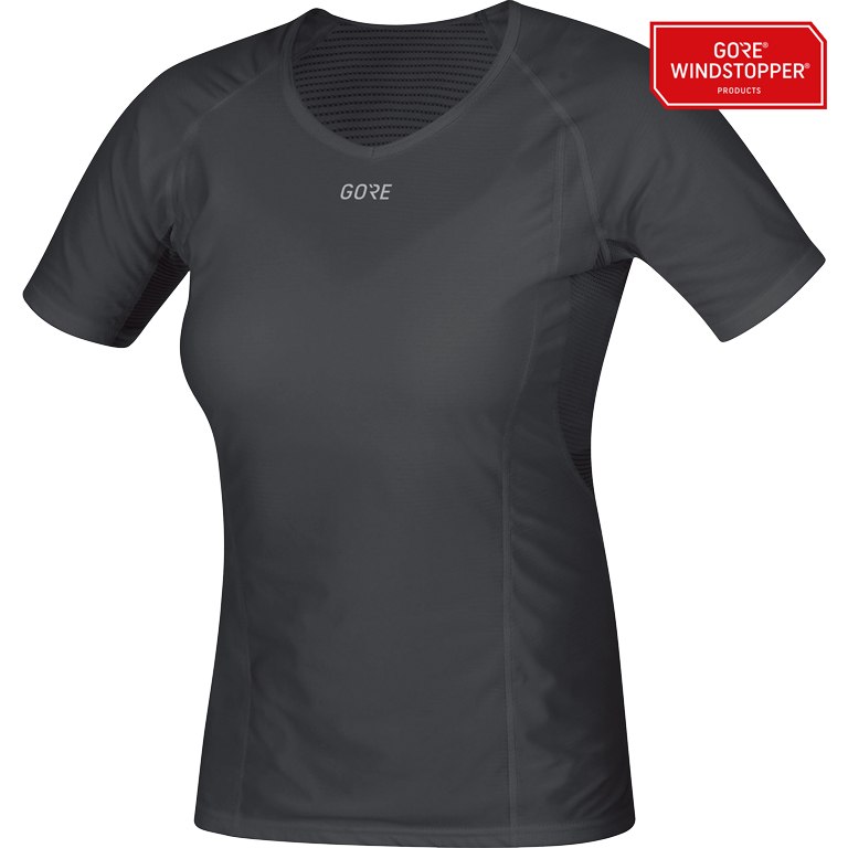 Produktbild von GOREWEAR M Damen GORE® WINDSTOPPER® Base Layer Shirt - schwarz 9900
