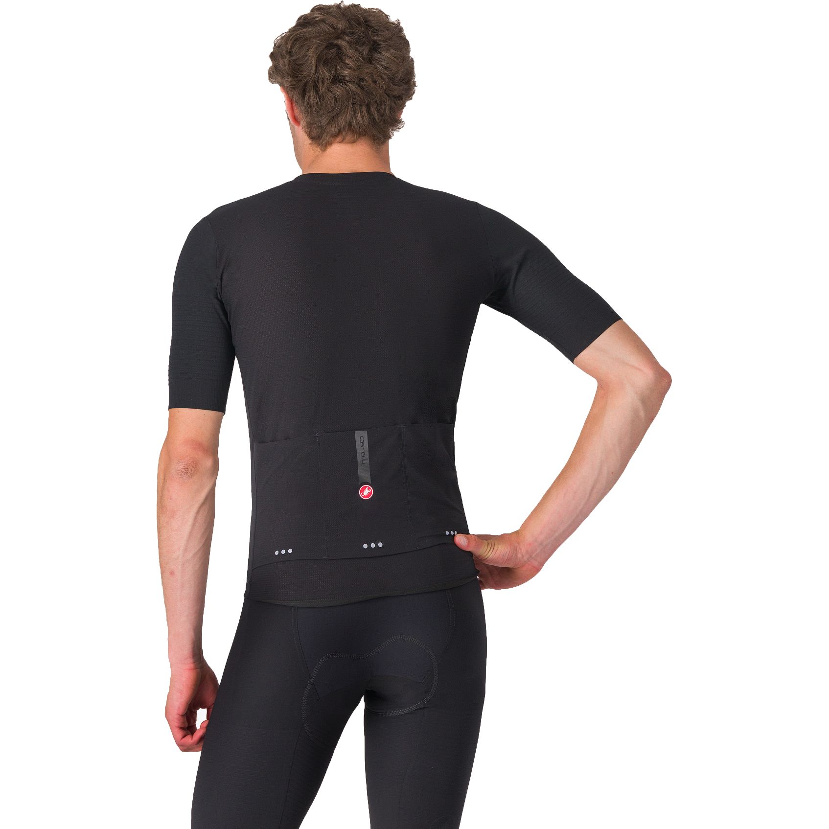 Castelli Maglia a Maniche Corte Uomo Premio Evo light black/black 085