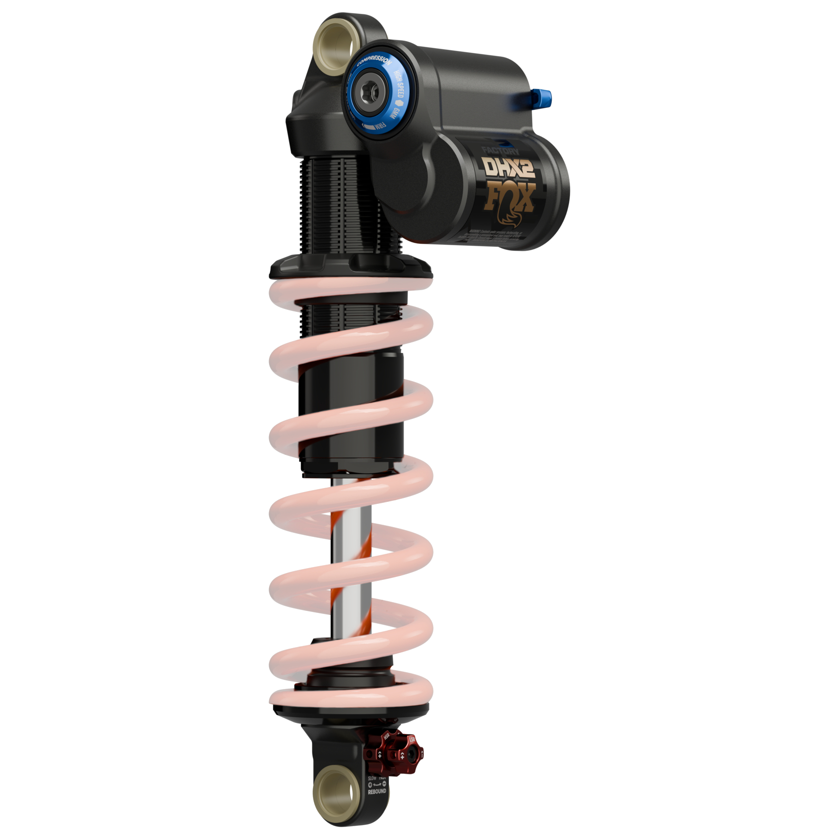 Produktbild von FOX DHX2 Dämpfer - Factory | Coil | Monotube | Metric | Lever Type (2 Pos.) - 210x55mm