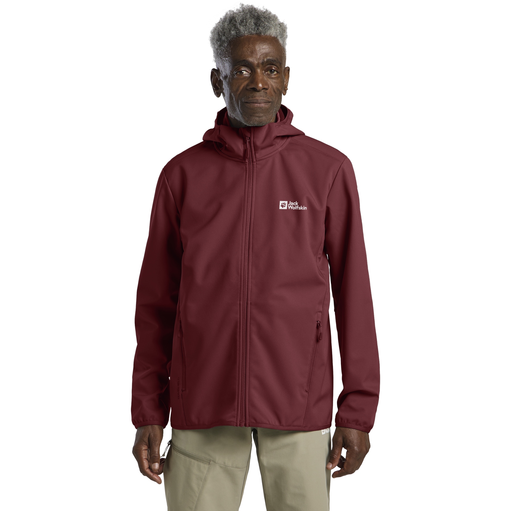 Produktbild von Jack Wolfskin Bornberg Kapuzenjacke Herren - deep ruby