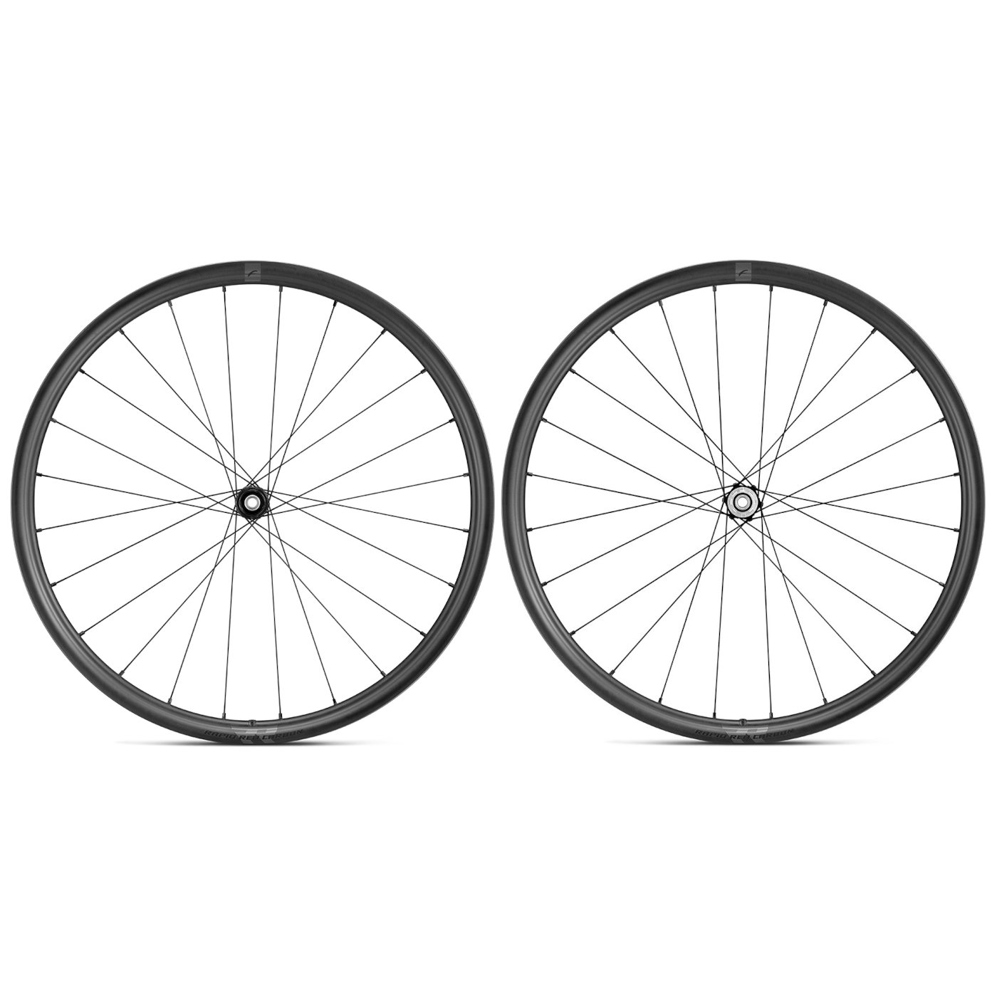 Picture of Fulcrum Rapid Red Carbon DB Wheelset - Clincher - Centerlock - FW: 12x100mm | RW: 12x142mm