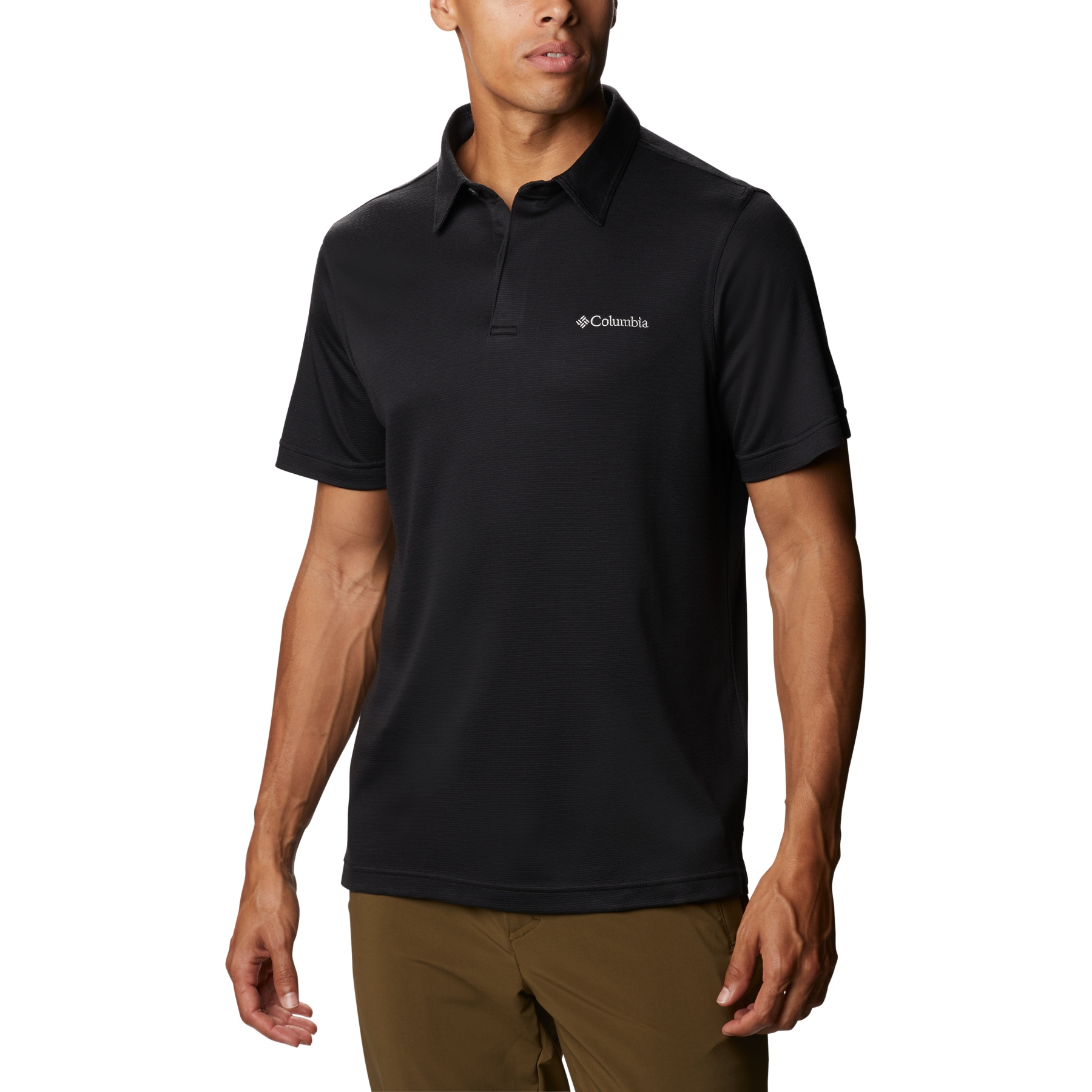 Productfoto van Columbia Sun Ridge Poloshirt II Heren - Zwart
