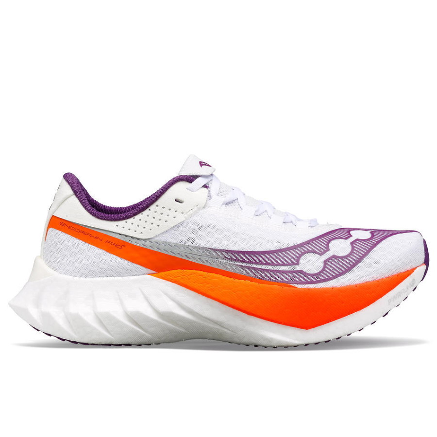 Produktbild von Saucony Endorphin Pro 4 Laufschuhe Damen - weiß/violett