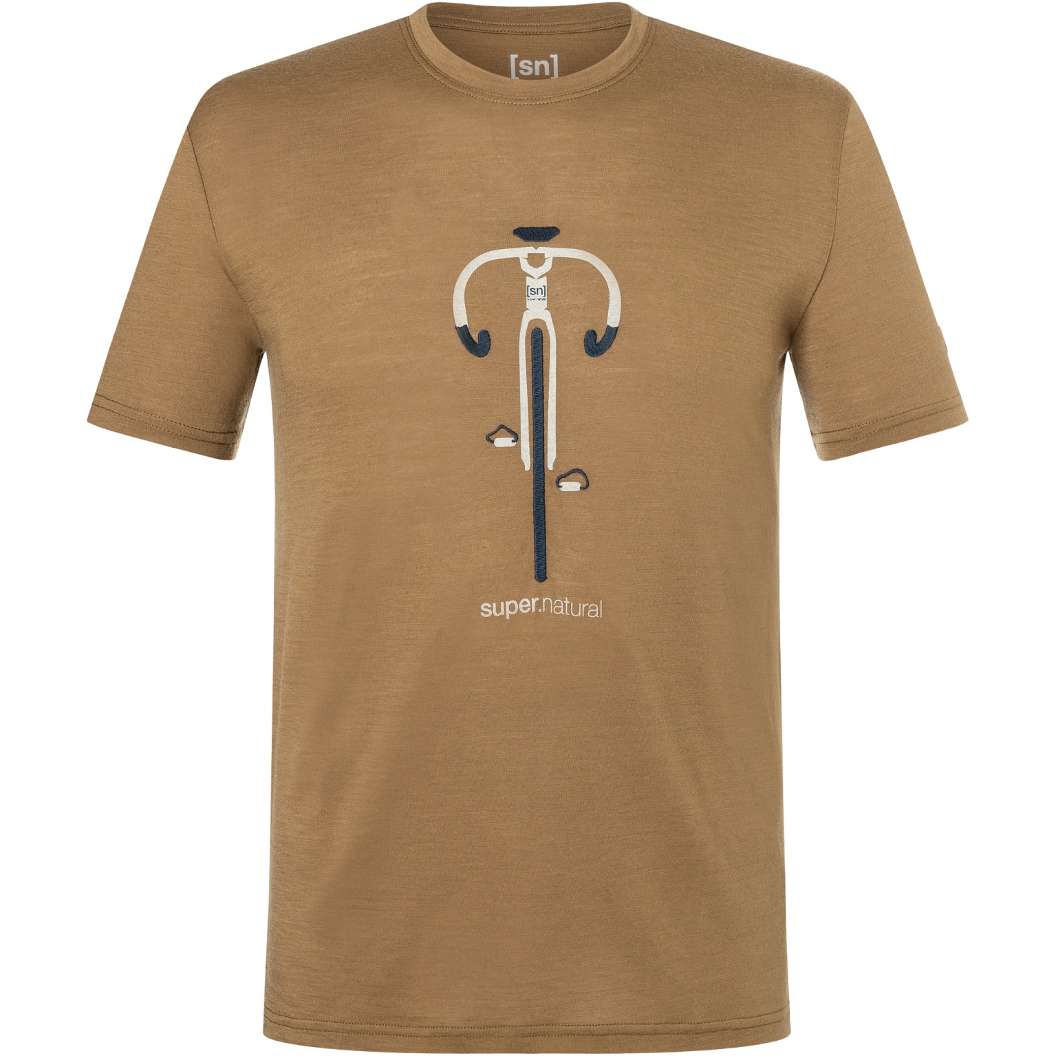 Zdjęcie: SUPER.NATURAL Vintage Bike Tee Men - Kangaroo/Blueberry/Feather Grey