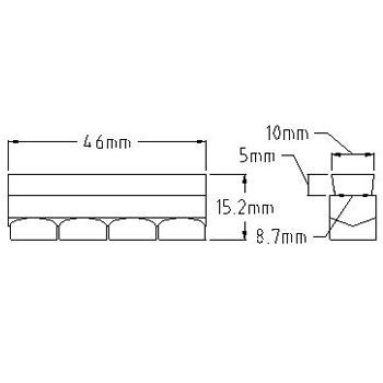 Kool-Stop Bremsbacken Lachs 53x9mm - V-Brake Bremsbeläge 2er Set