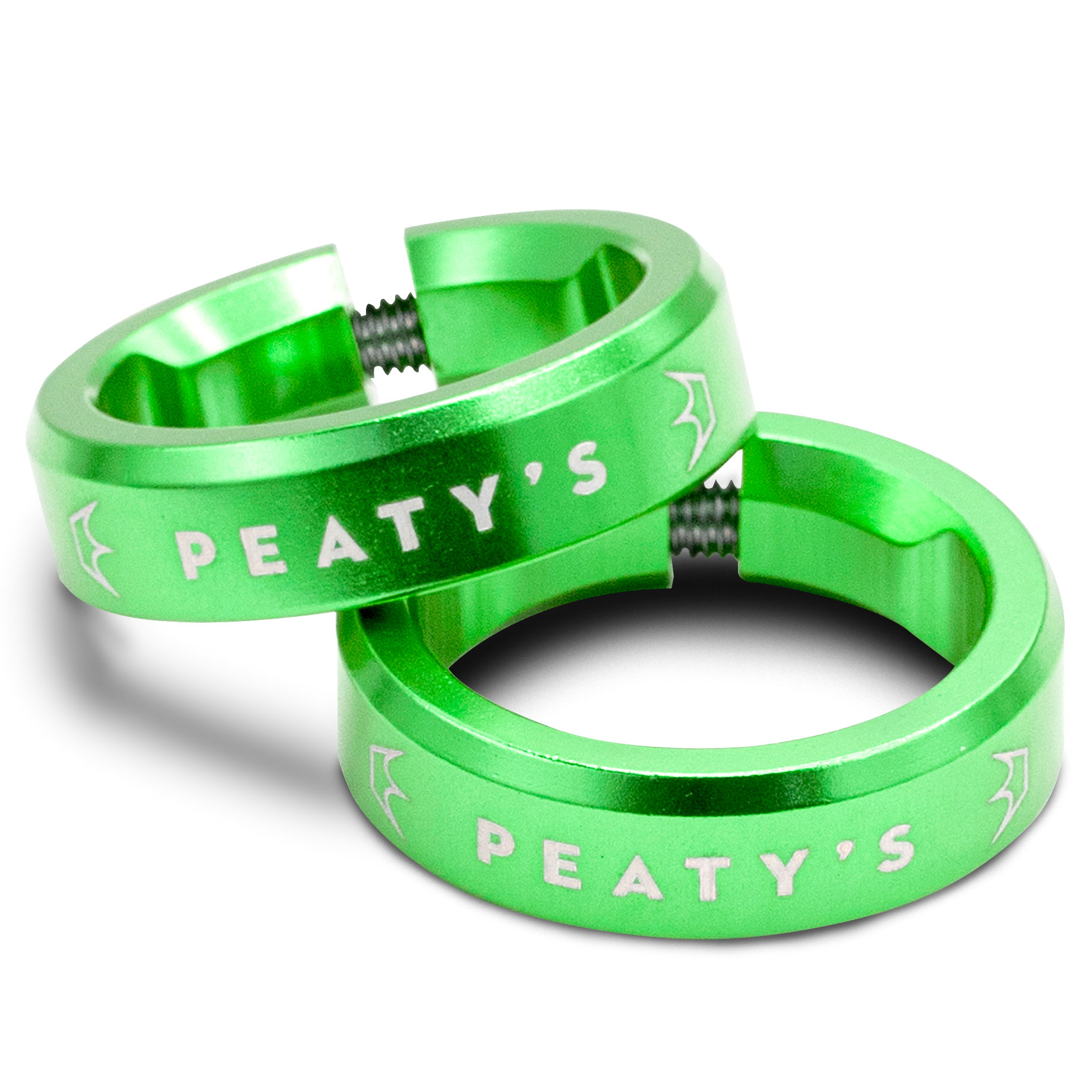 Foto de Peaty&#039;s Anillos de Bloqueo - Monarch Grips Lockrings - Emerald