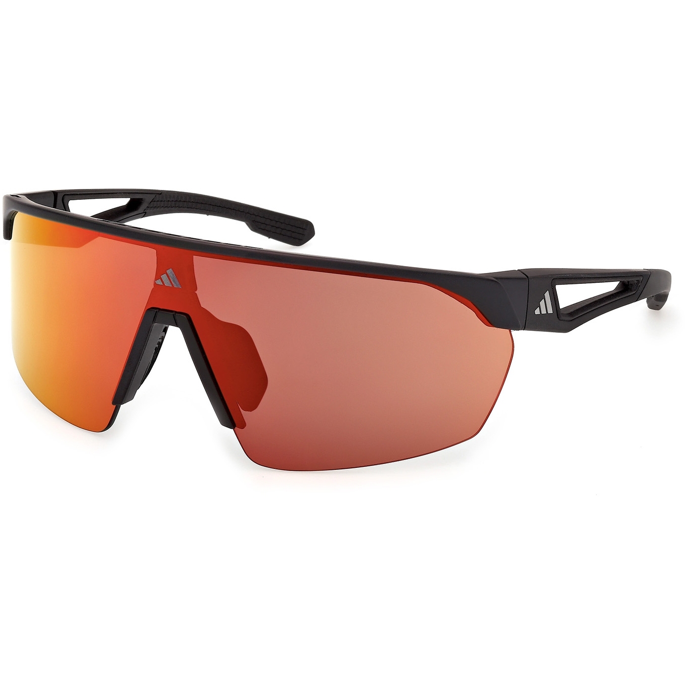 Produktbild von adidas Anemos SP0103 Brille - Matte Black / Contrast Mirror Red
