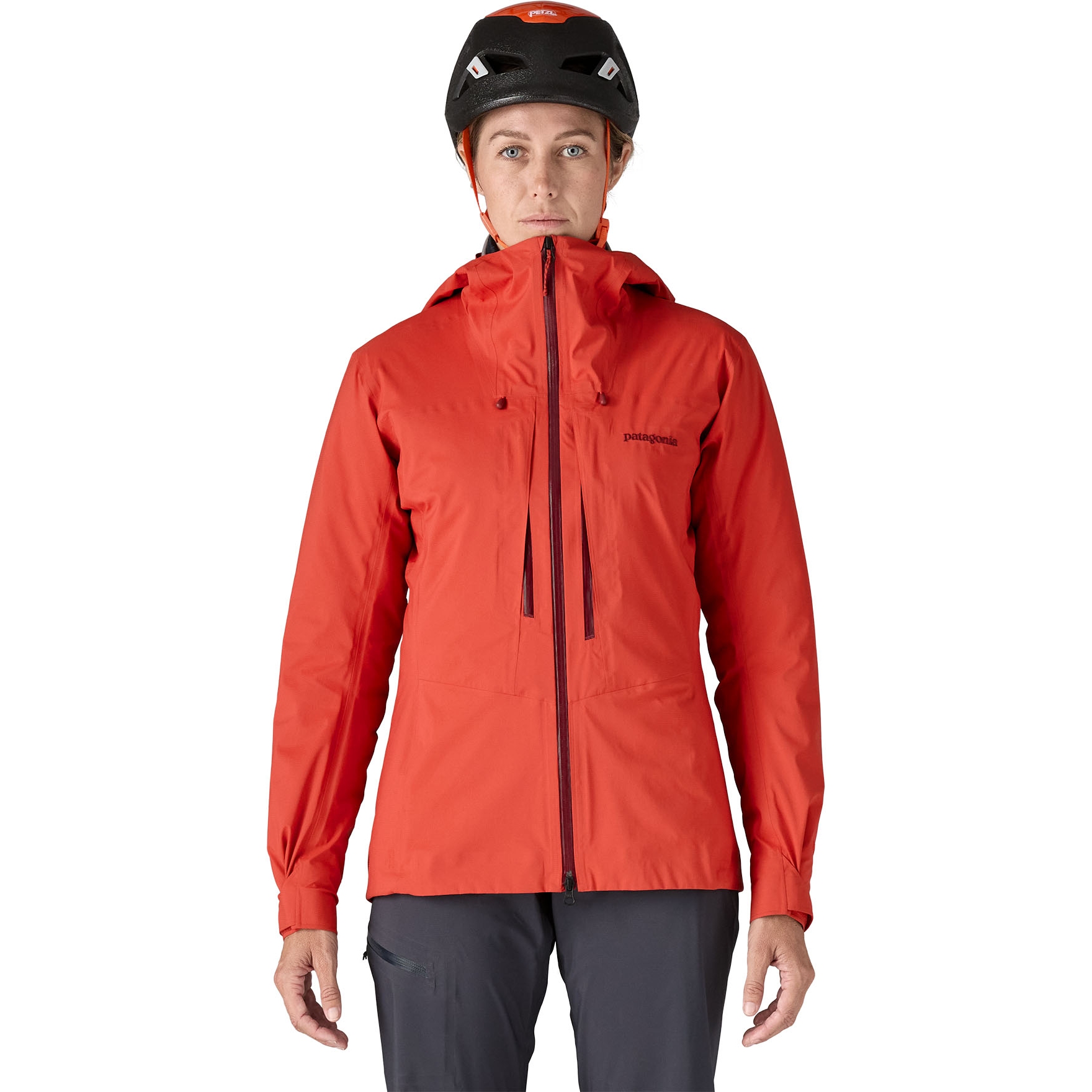 Patagonia M10 Anorak Anorak Regenjas Patagonia M10 Storm Jas Dames Madder  Red BIKE24