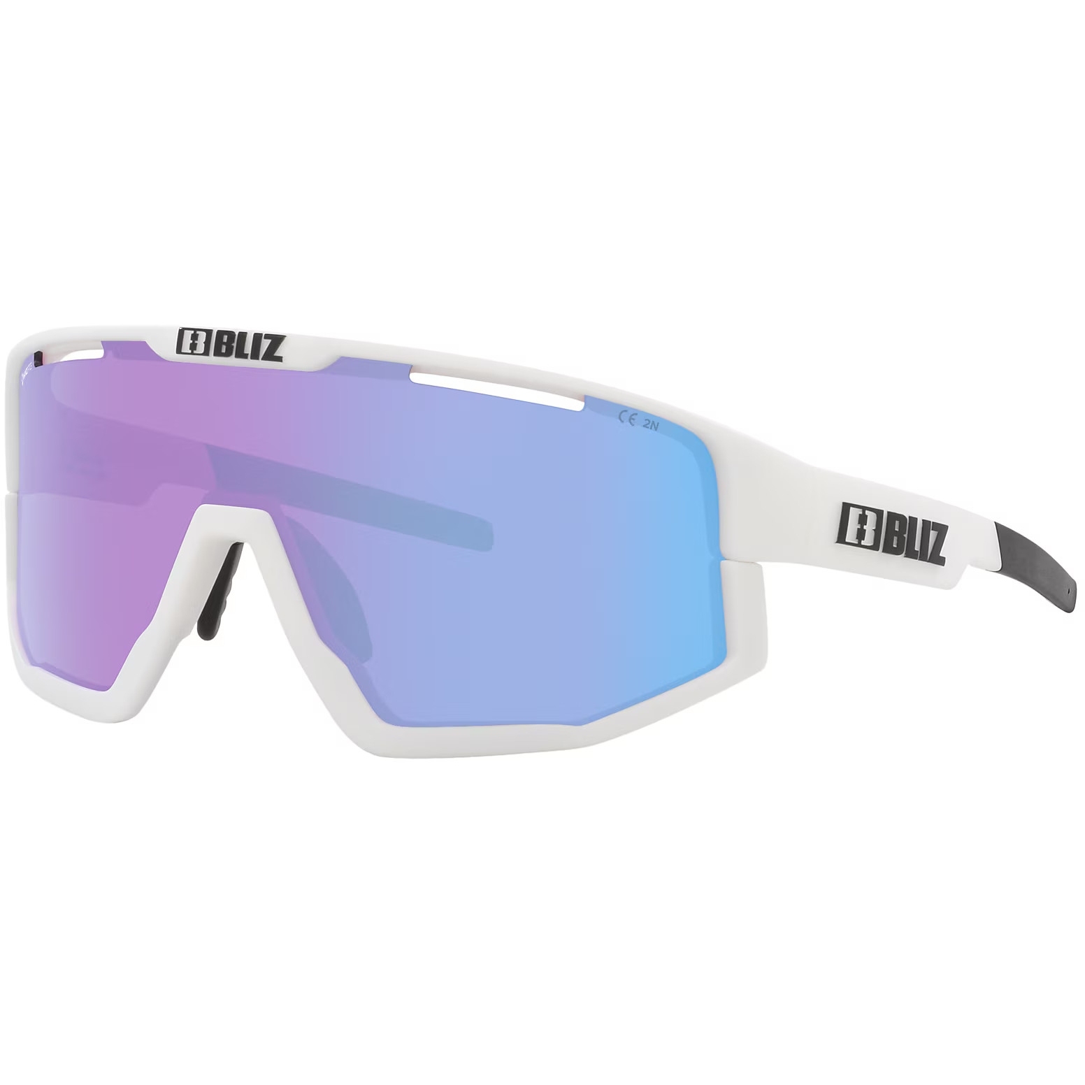 Produktbild von Bliz Fusion Brille - Matte White Rose / Violet Mirror Blue