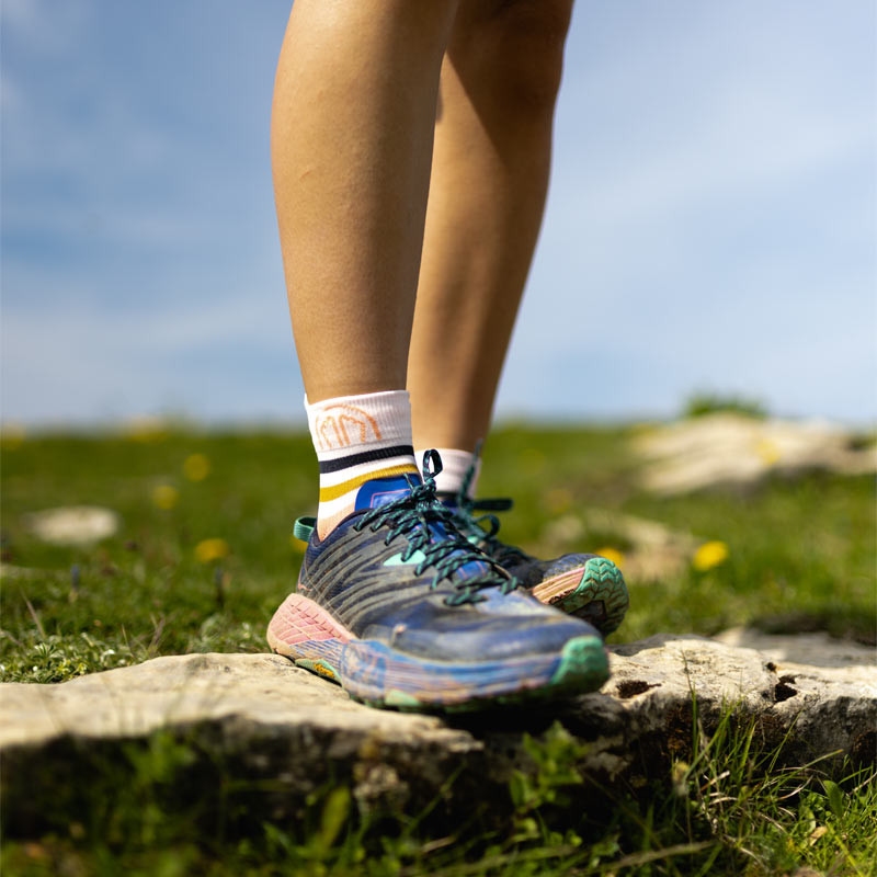 Sidas Run Anatomic Light Ankle Women's Running Socks - Pink/White Pink