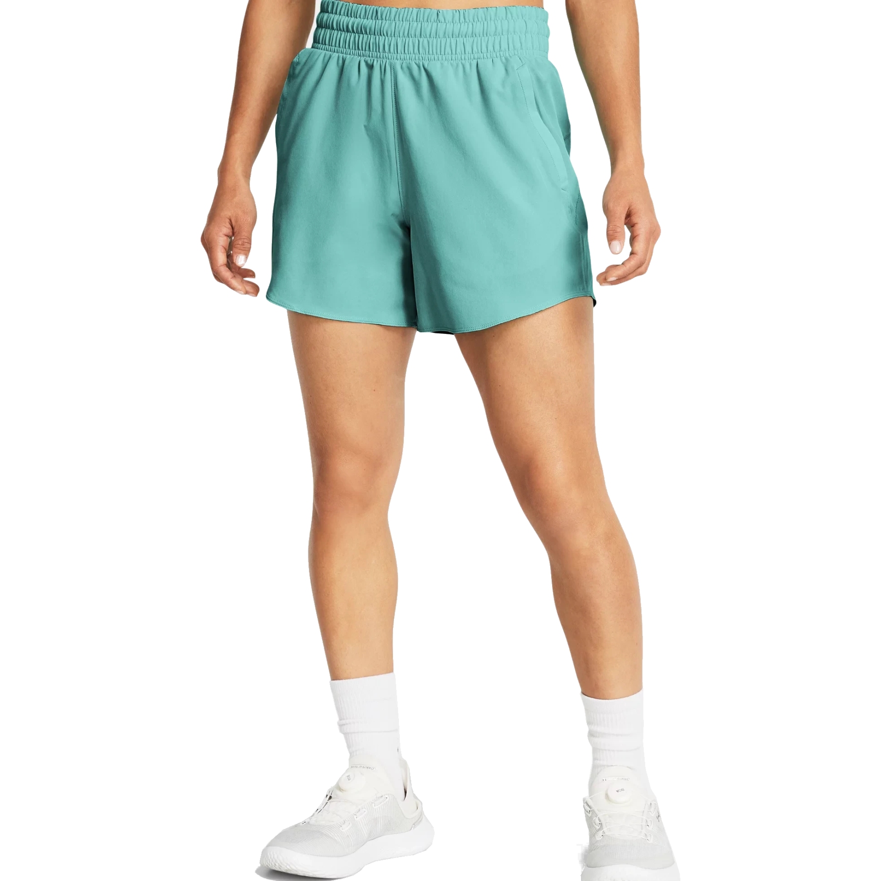 Picture of Under Armour UA Flex Woven 5&quot; Shorts Women - Radial Turquoise/Radial Turquoise