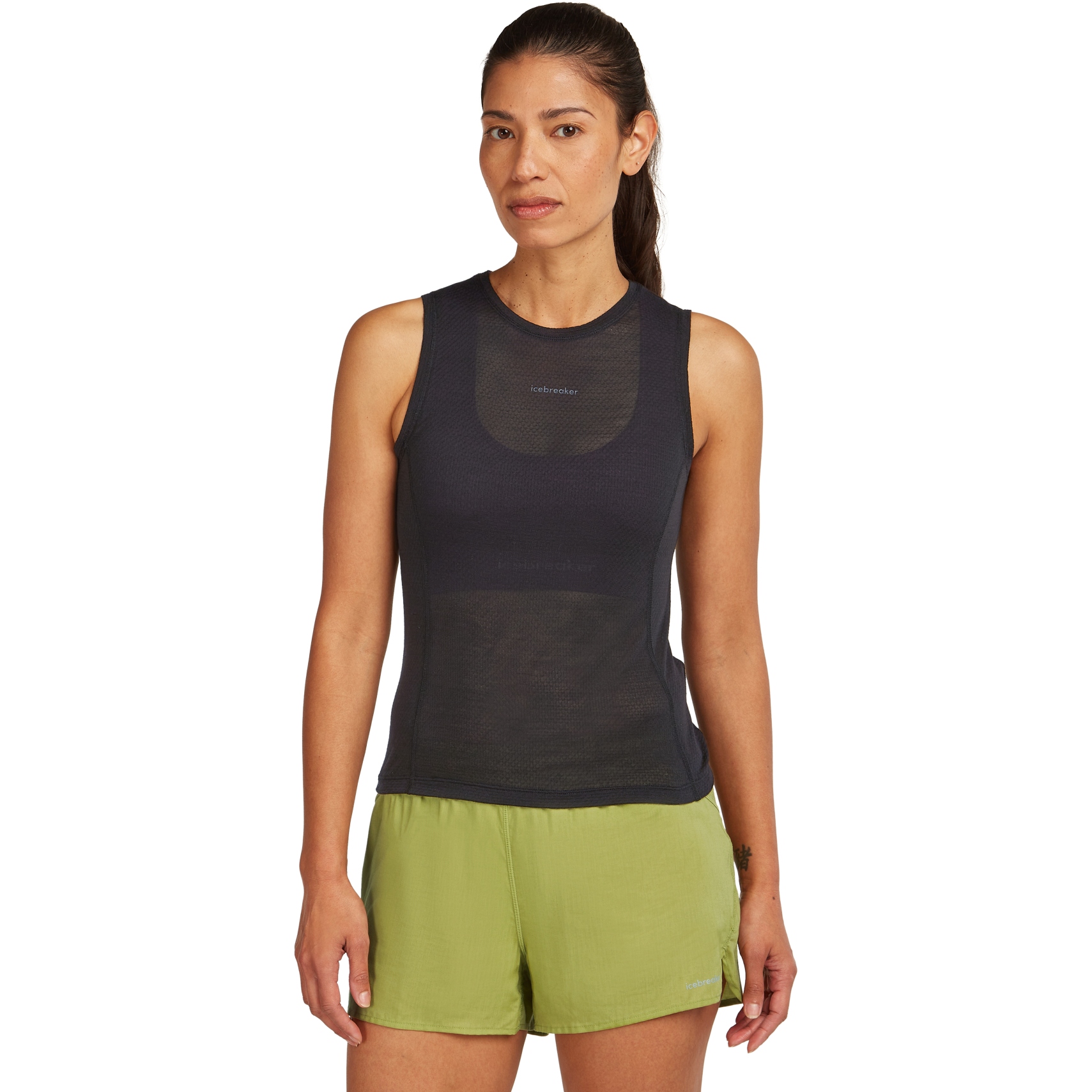 Produktbild von Icebreaker Merino 75 Cool-Lite™ Featherlight™ Tanktop Damen - Schwarz