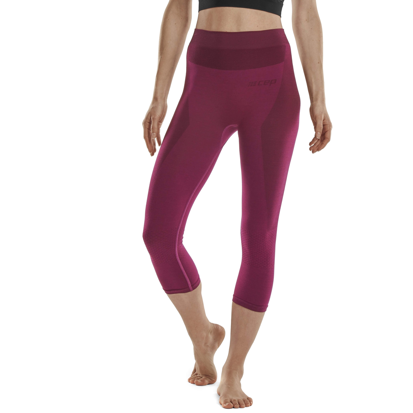 Legging 3/4 Femme Sport - Taille Haute, Respirant, Gainant Et Confortable Pour Yoga, Fitness Et Quotidien
