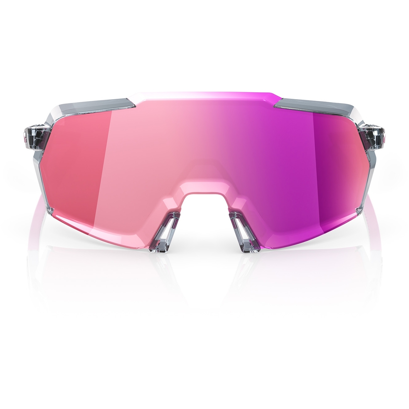 100% Korbin Glasses - Polished Translucent Grey - Purple