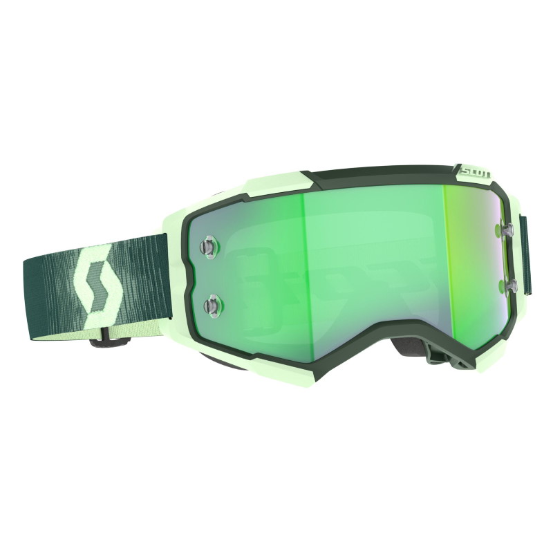 Produktbild von SCOTT Fury Goggle - dark green/mint green / green chrome works