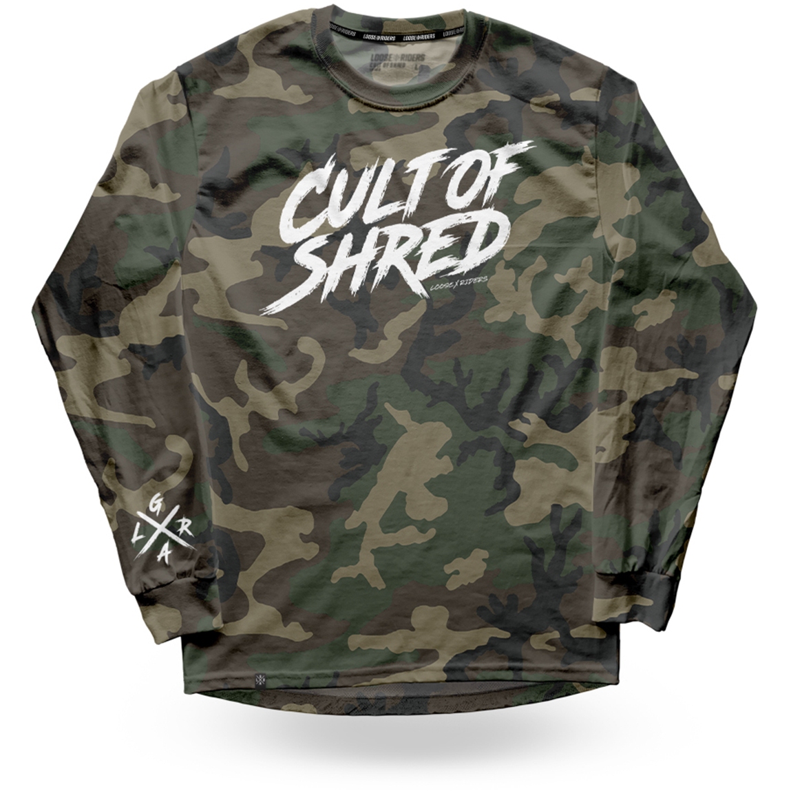 Picture of Loose Riders Shred Technical Long Sleeve Jersey - Camo