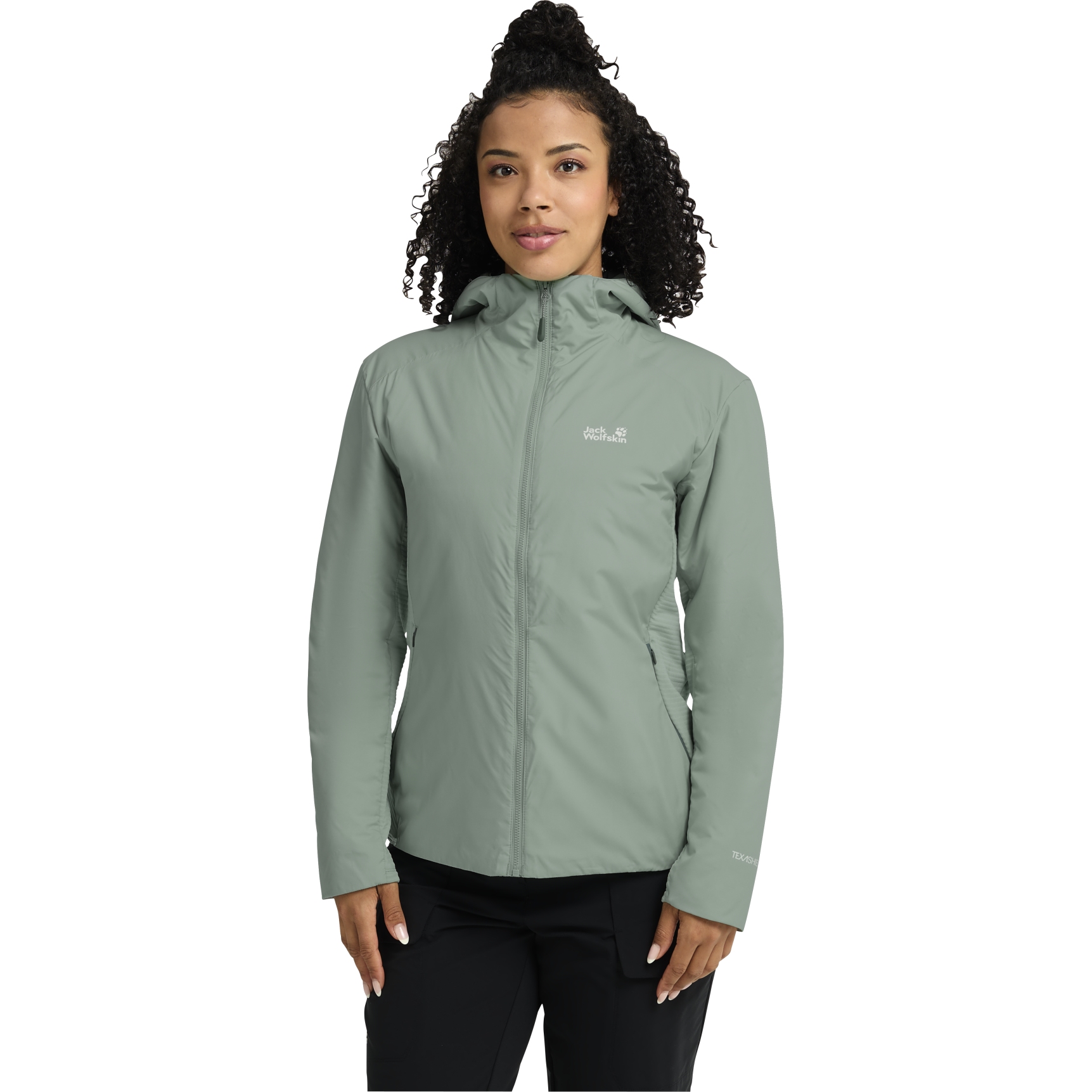 Jack Wolfskin Trail Light Hybrid Jacket Women - green zinnia | BIKE24