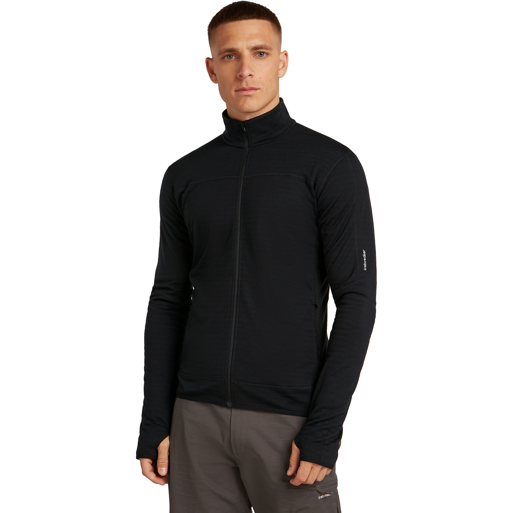 Produktbild von Icebreaker Merino 300 RealFleece™ Descender Jacke Herren - Schwarz