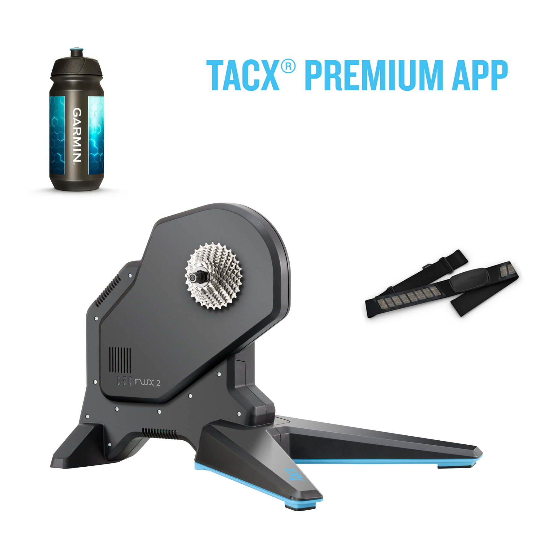 Produktbild von Garmin Tacx FLUX 2 Smart T2980 - Direct Drive Heimtrainer + Promo-Box inkl. 6 Mon. Tacx Premium