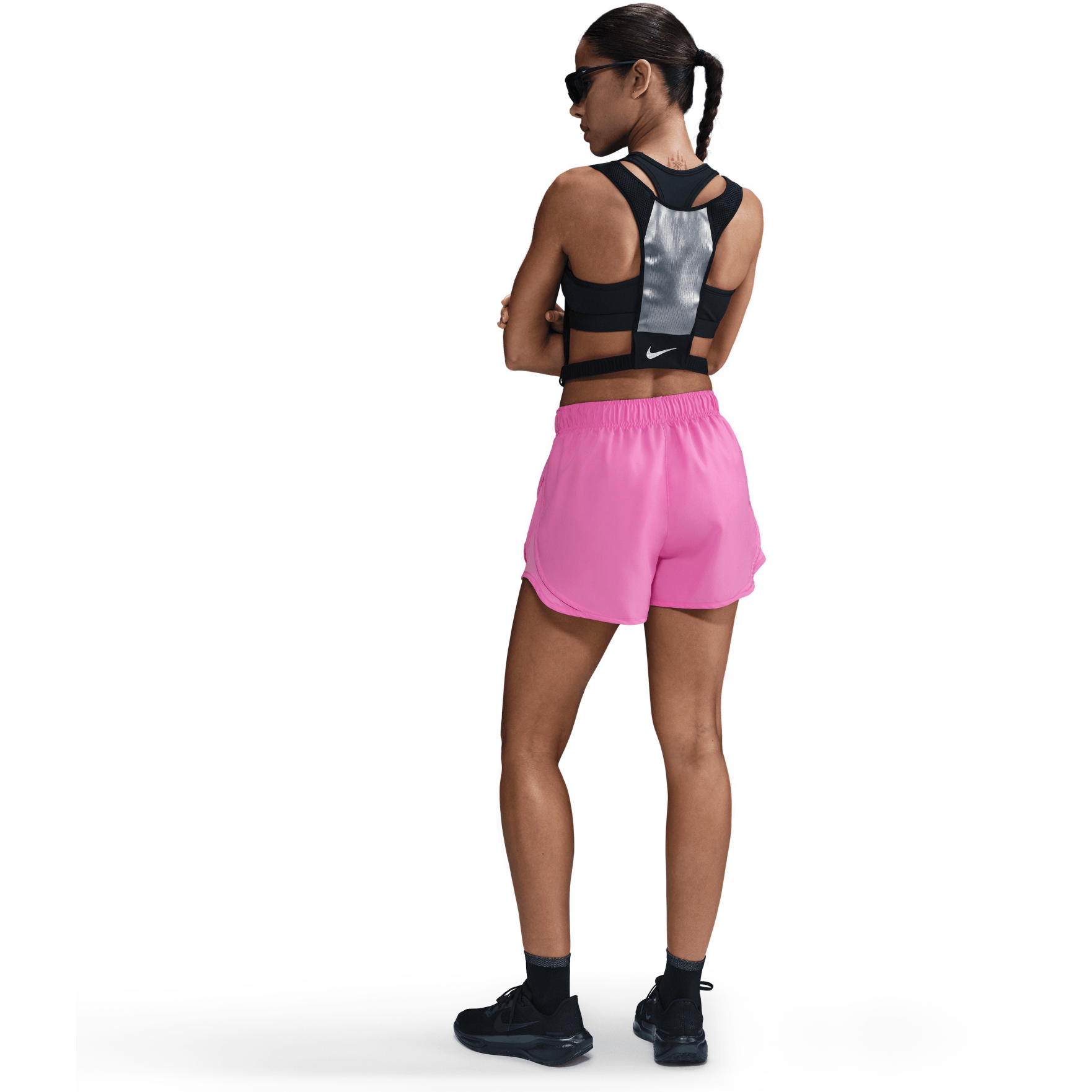 nike high cut tempo shorts